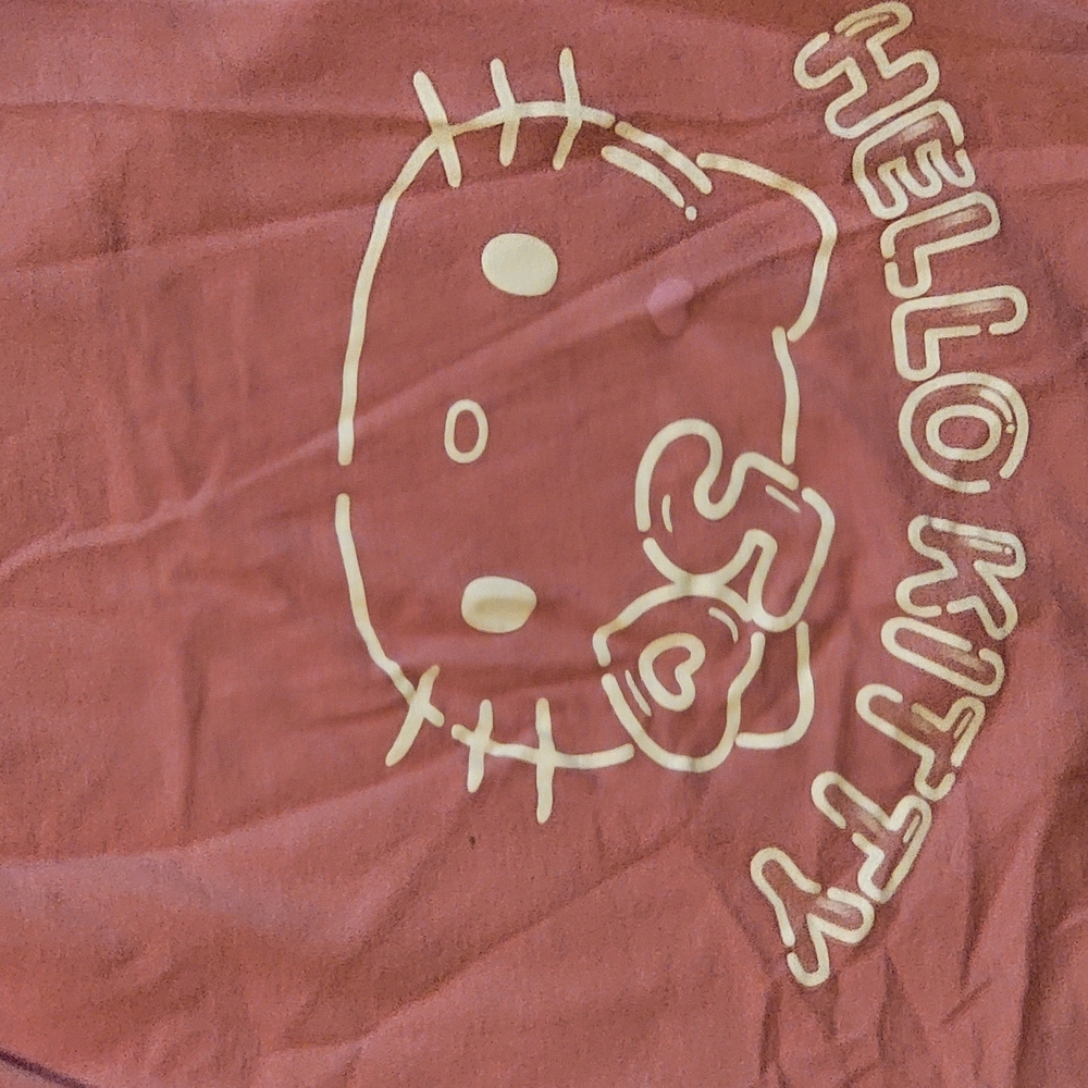 Hello Kitty Kids Tee - Red with Gold Accents